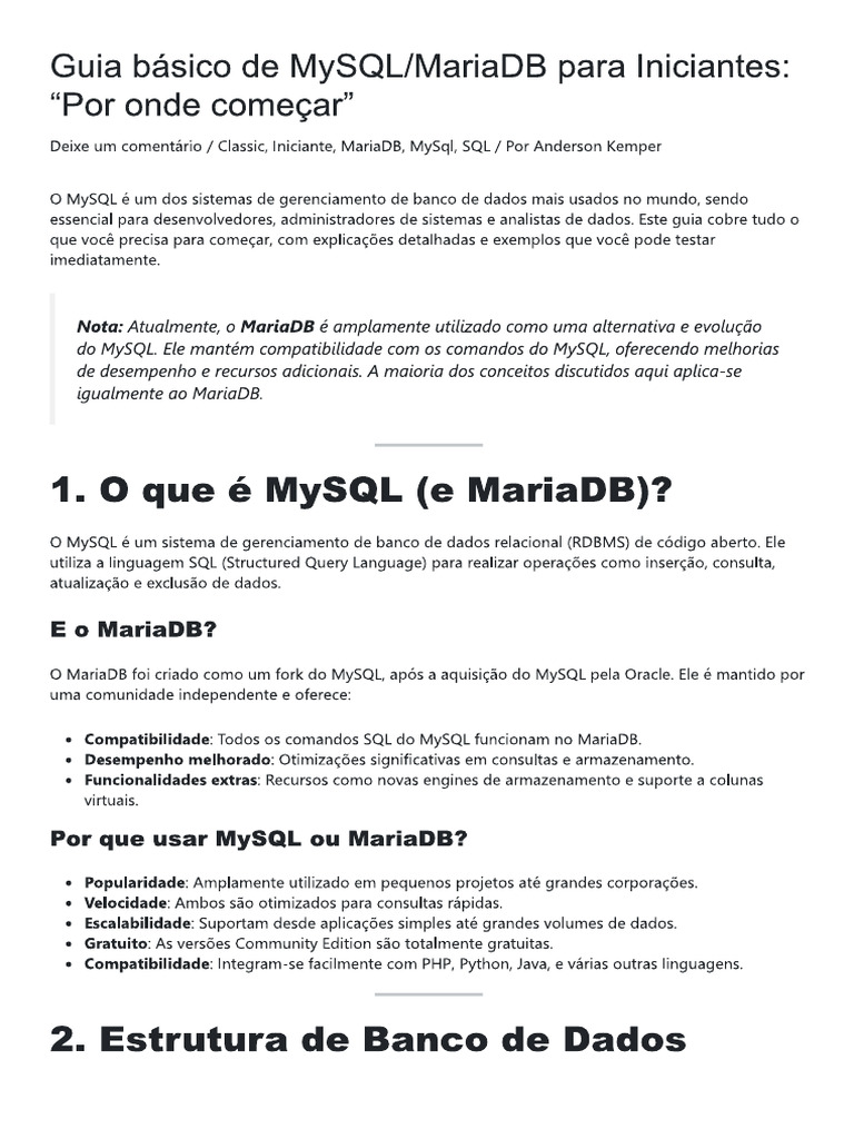 Maria DB | PDF