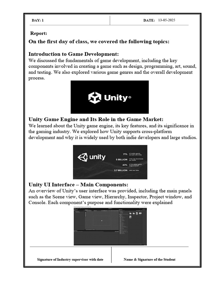 Game Development Course Overview | PDF | Virtual Reality | Augmented ...