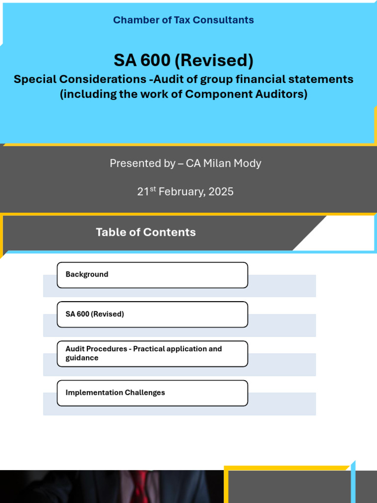 SA 600 Revised: Group Audit Guidelines | PDF | Audit | Auditor's Report