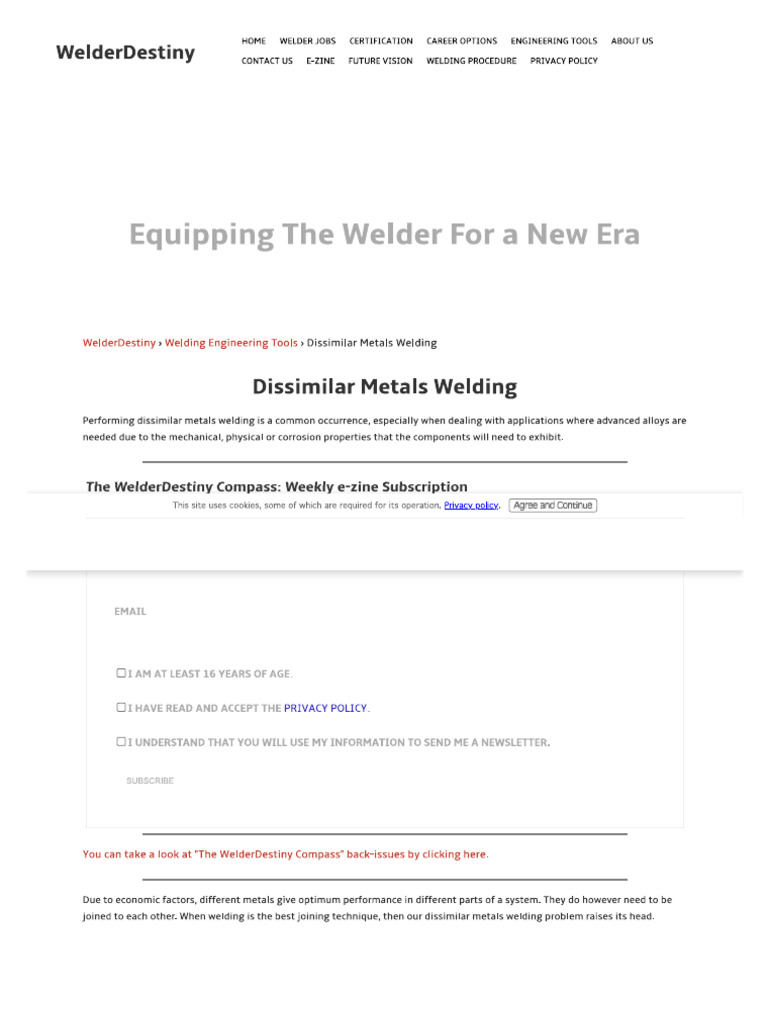 filler metal chart PDF