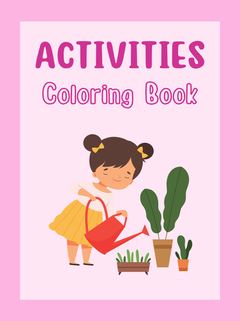 Activities Coloring Book in Black White Style - 20250325 - 153825 ...