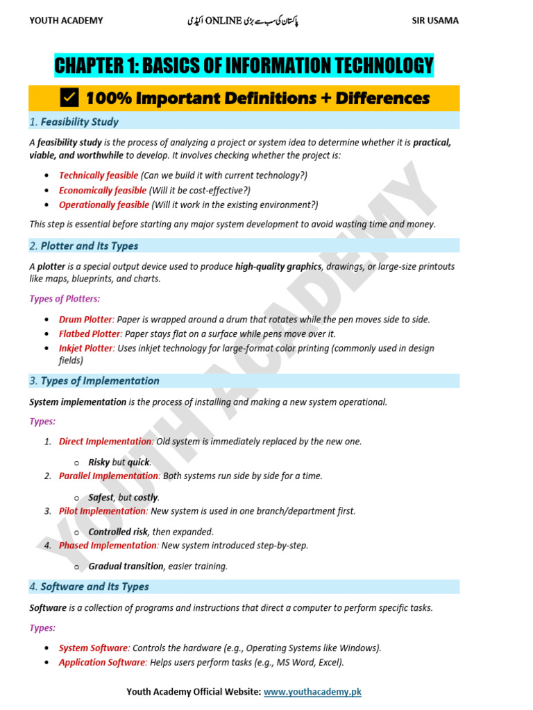 Information Technology Basics Guide | PDF | Computer Network | Random ...
