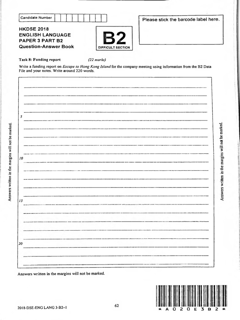 2018 Dse Eng Lang 3 B2 | PDF