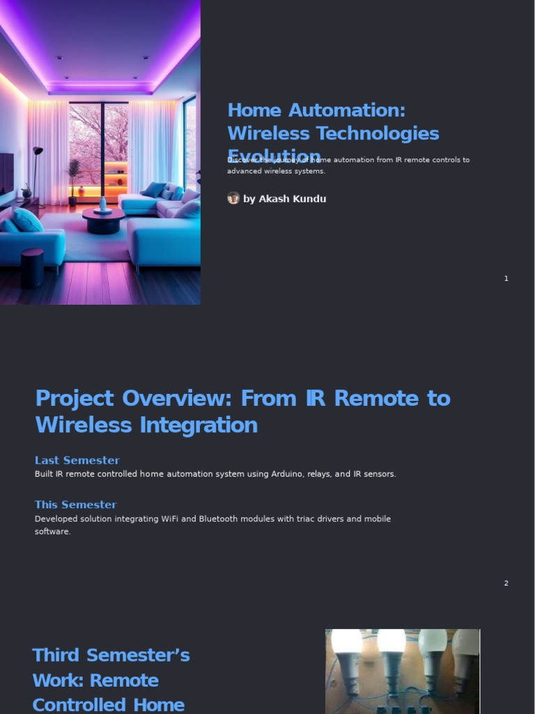 Home Automation: WiFi & Bluetooth Integration | PDF | Home Automation ...