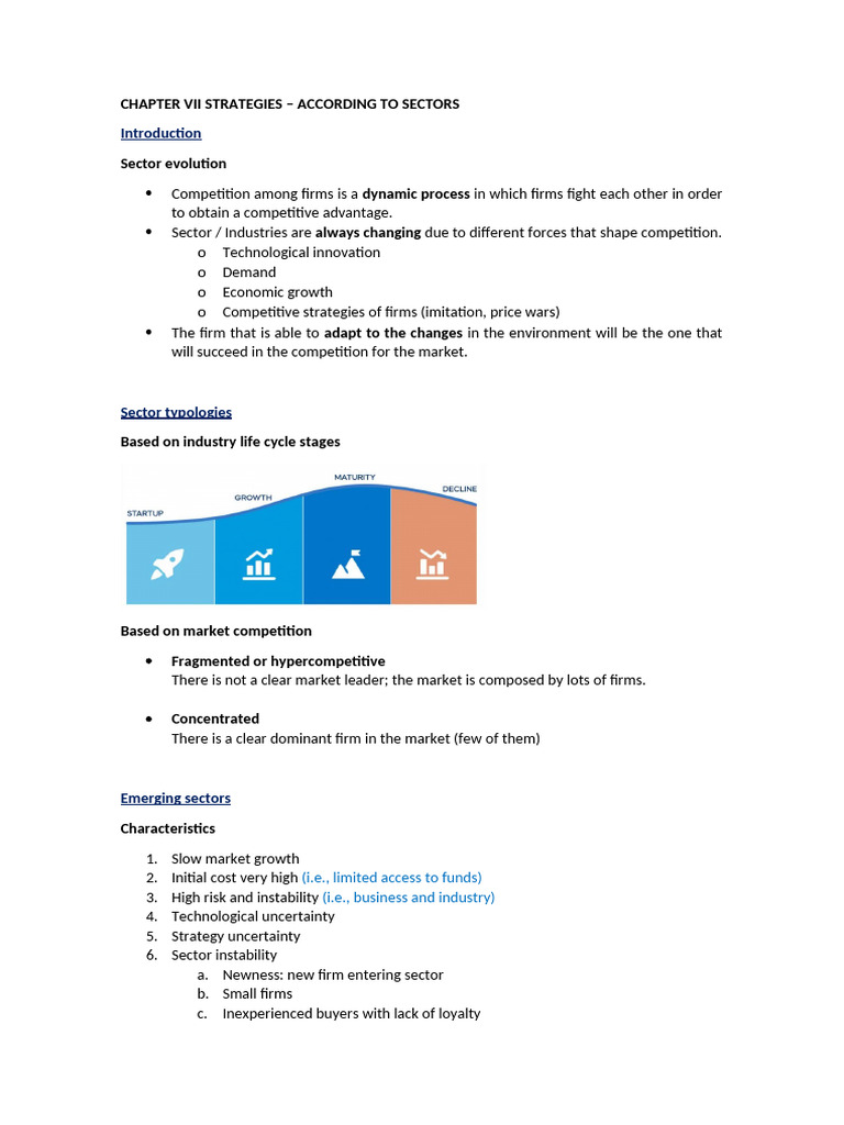 Sector Strategies for Competitive Advantage | PDF | Market (Economics ...