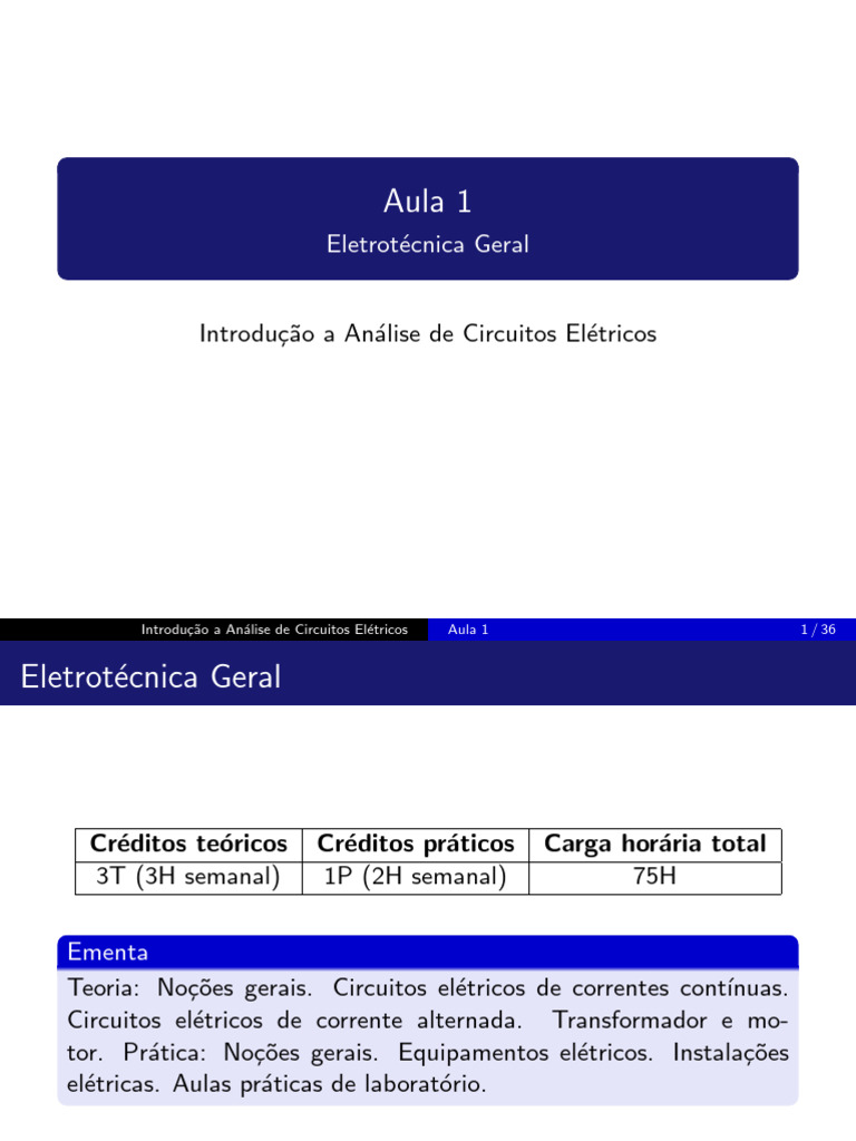 Introdução à Análise de Circuitos Elétricos | PDF | Eletricidade | Rede ...