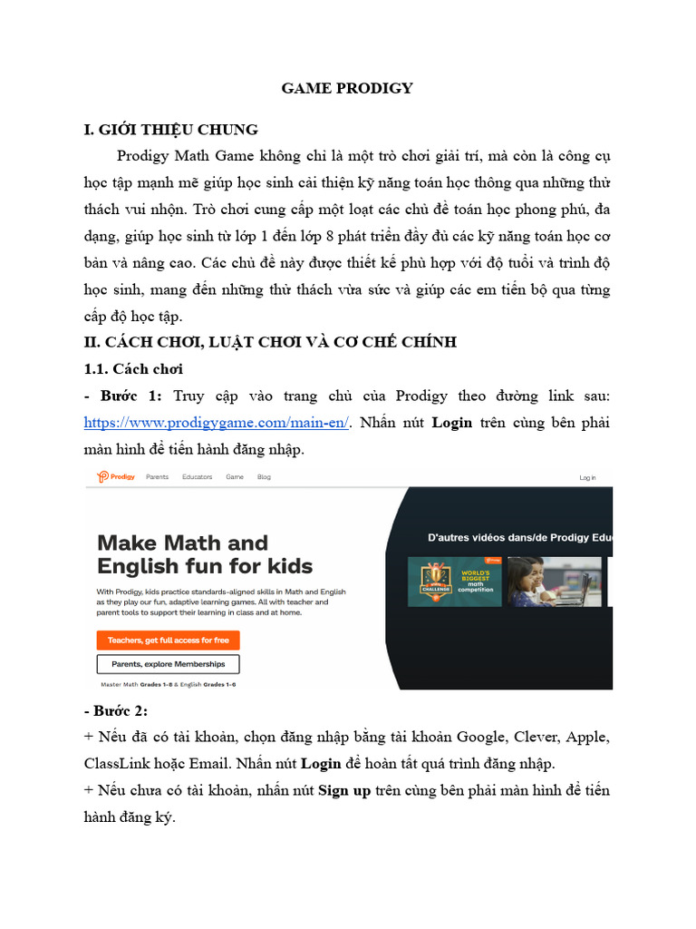 Game Prodigy | PDF