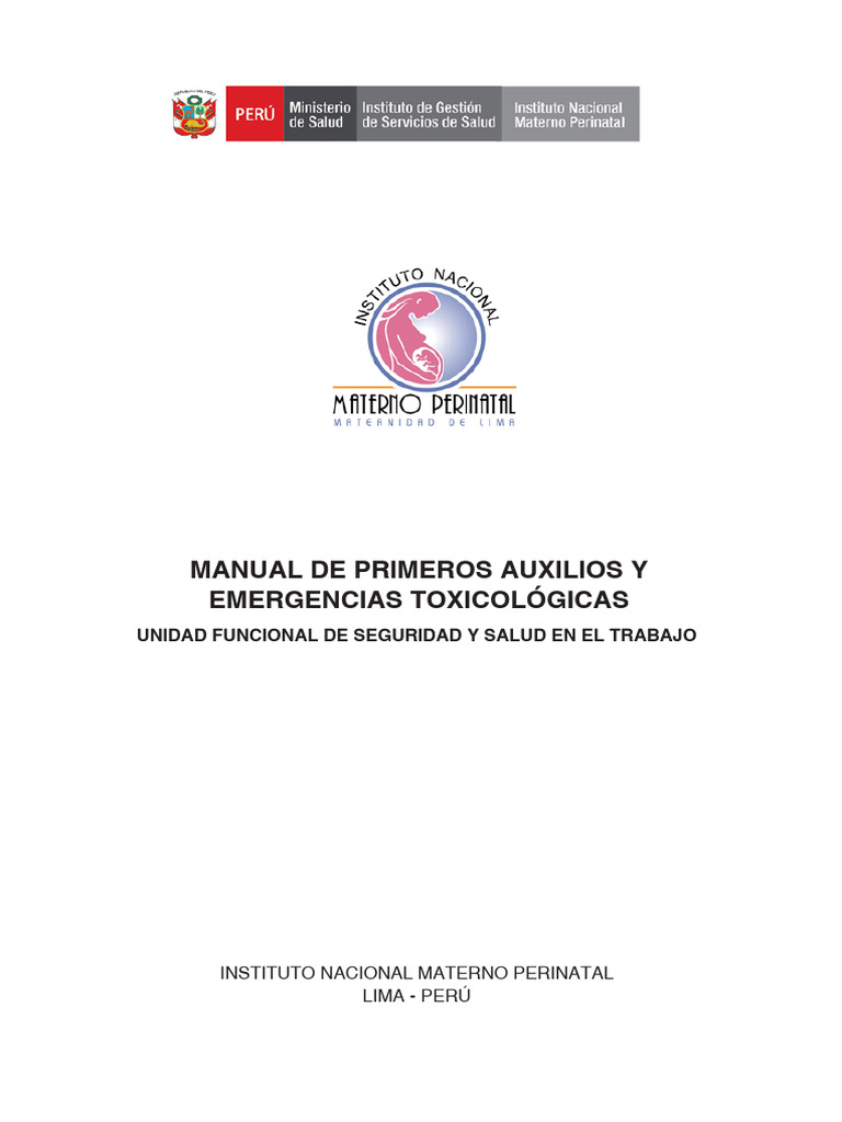 Manual de Primeros Auxilios y Emergencias | PDF | Herida | Primeros ...