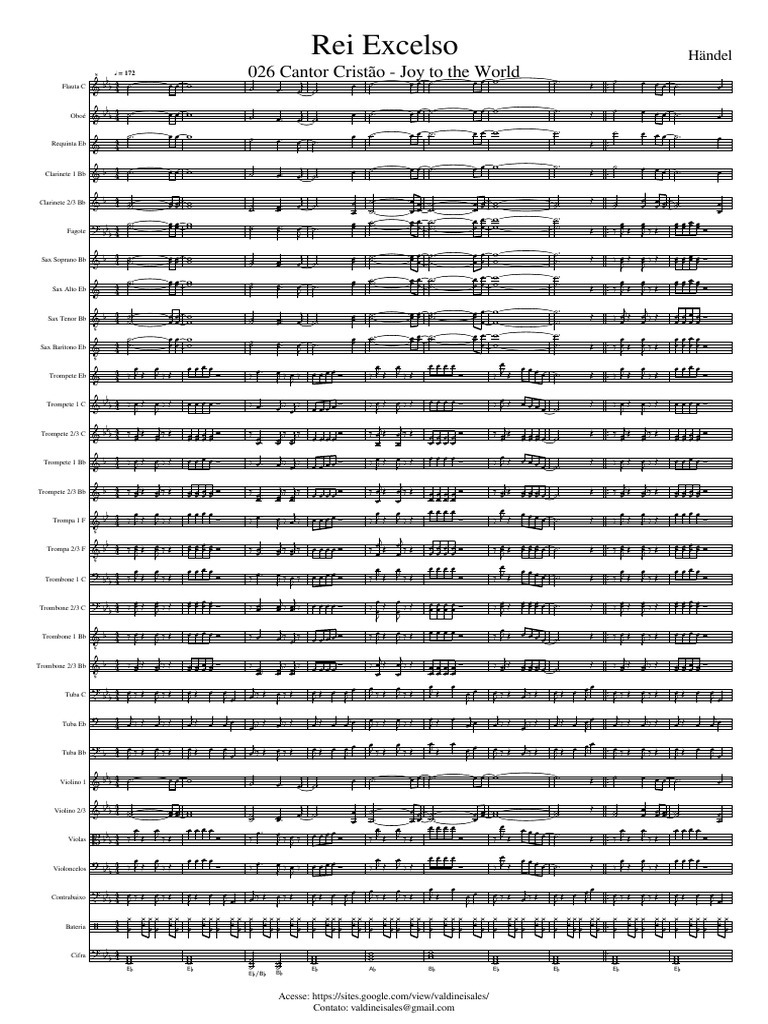 026 Cantor Cristão Partitura E Partes Pdf Saxophone Music