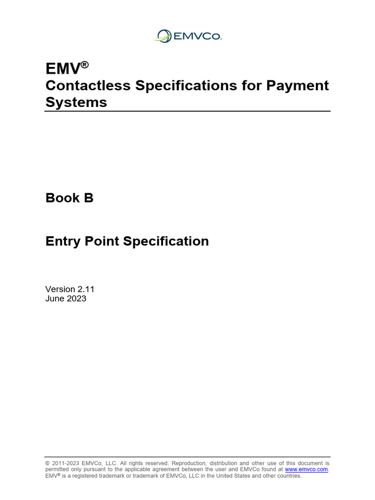B3 Binary Entry Point Specification | PDF | Emv | Computing