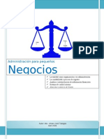 LIBRO DE ADMON para PEQUEÑOS NEGOCIOS