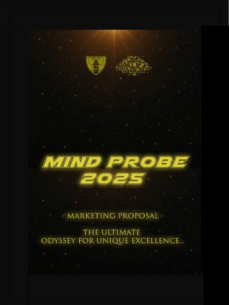 Mind Probe 2025 - Marketing Proposal (Finalized)-1 | PDF | Knowledge