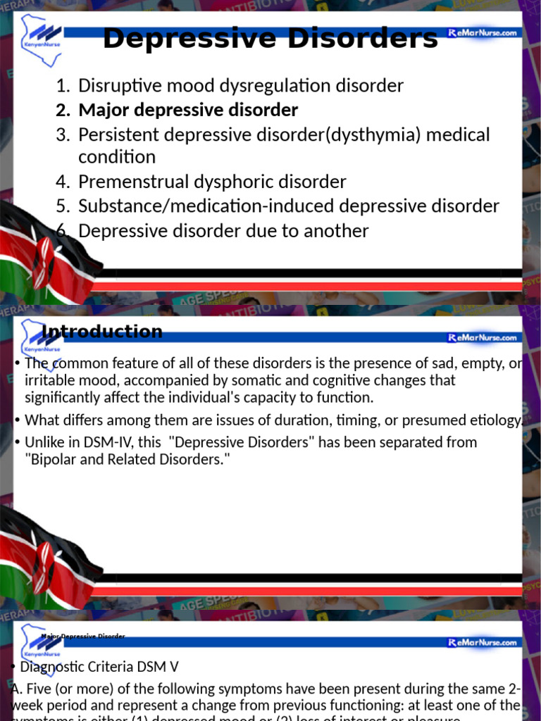 Depressive Disorders in Mental and Psychiatry | PDF | Major Depressive ...