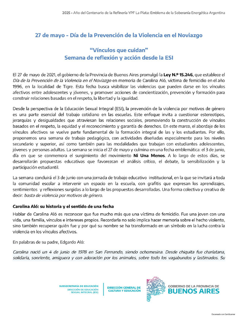 27 de Mayo - Dia de La Prevención de La Violencia en El Noviazgo | PDF