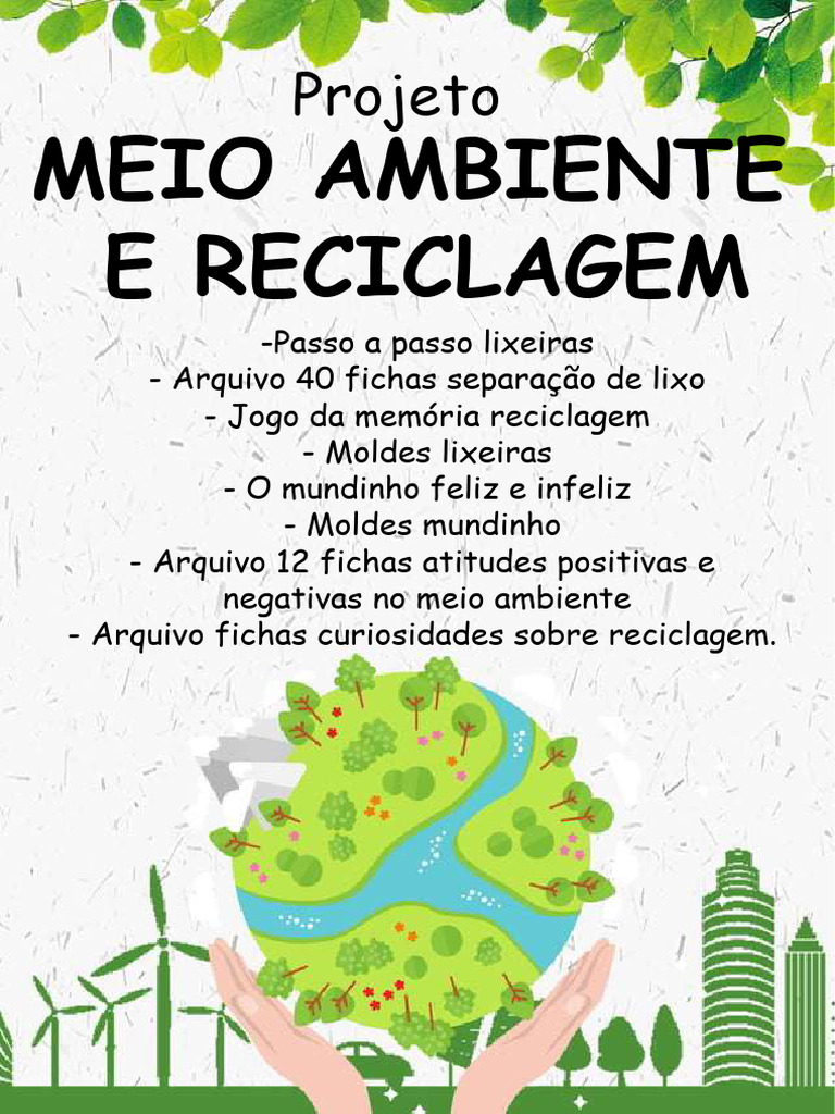 Projeto de Reciclagem Criativa | PDF | Reciclagem | Plástico