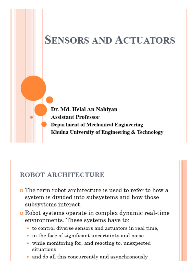 Sensors & Actuators | PDF | Electric Motor | Actuator