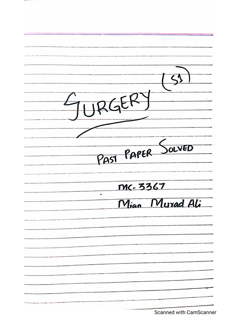 Surgery Murad Notes Compiled | PDF