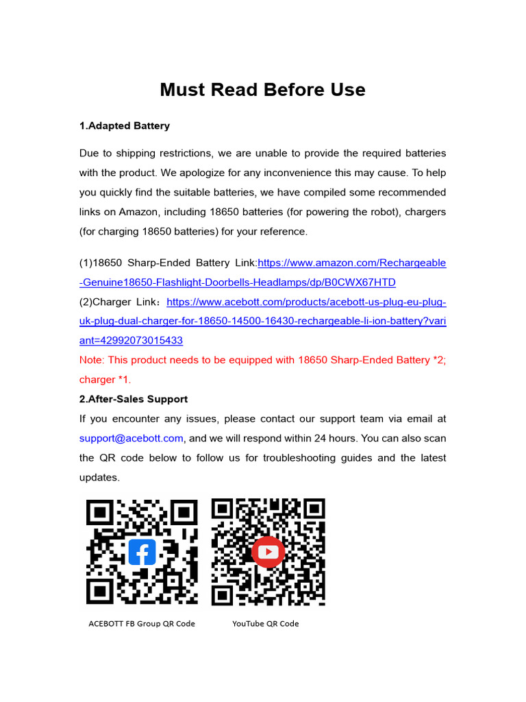 0.Must Read Before Use | PDF