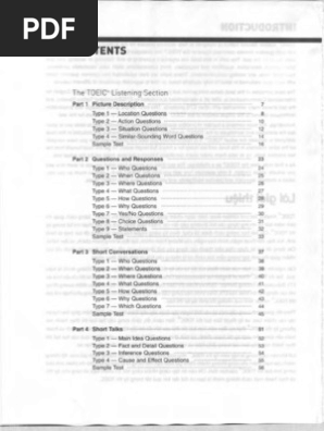 Toeic Analyst Pdf Question Language Mechanics