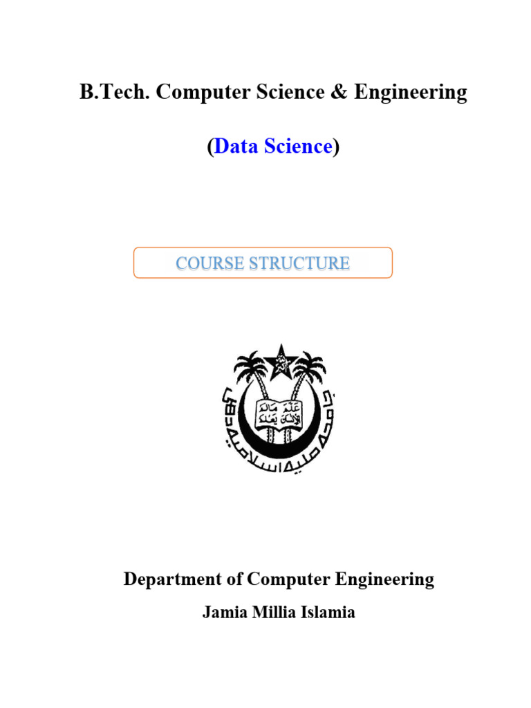 B.Tech in Computer Science: Data Science Structure | PDF | Scheduling ...