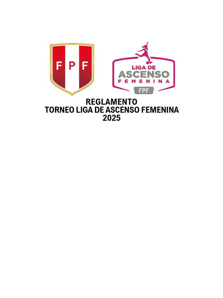 Reglamento Liga Ascenso Femenina 2025 | PDF | Apelación | Asociación de ...