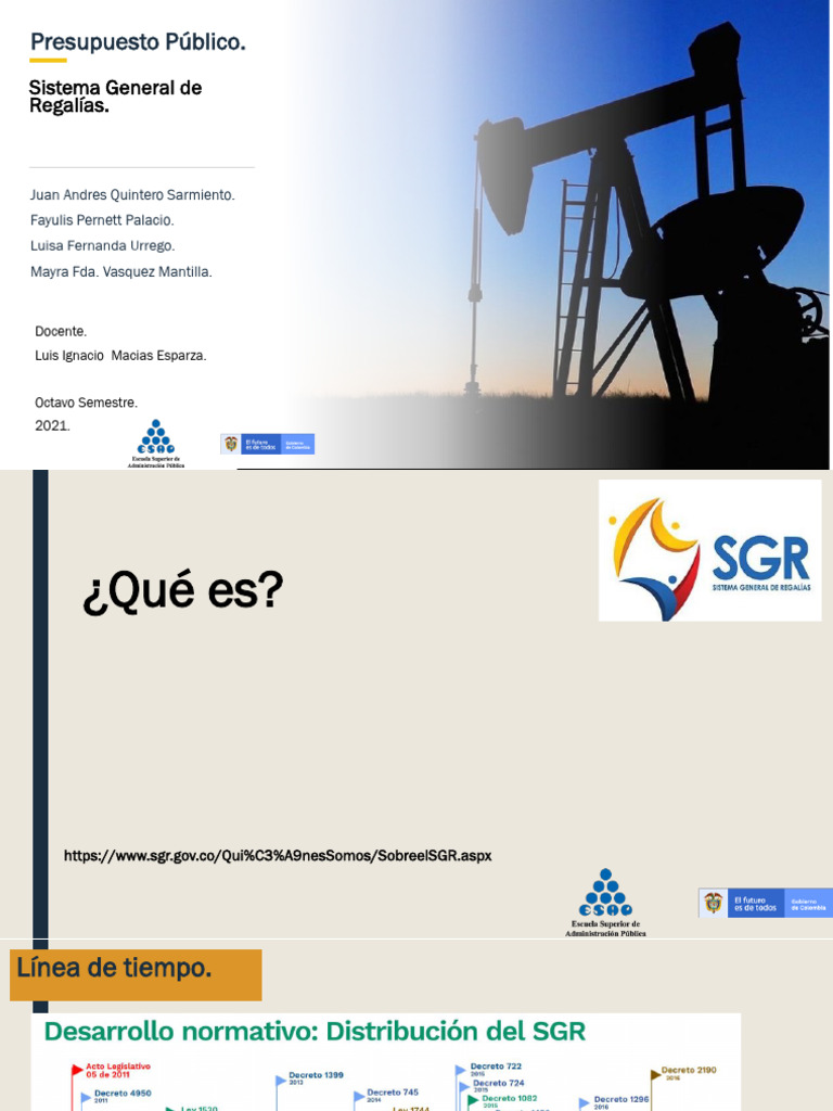 Sistema General de Regalias | PDF | Planificación | Presupuesto