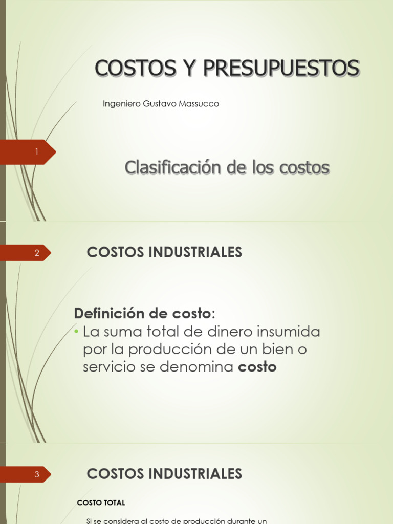 Clasificación y Estructura de Costos | PDF | Costo | Business