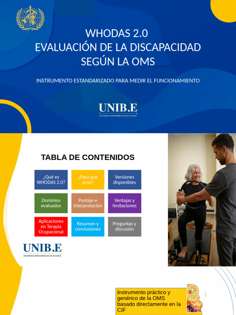 Evaluación de Discapacidad con WHODAS 2.0 | PDF | Sicología
