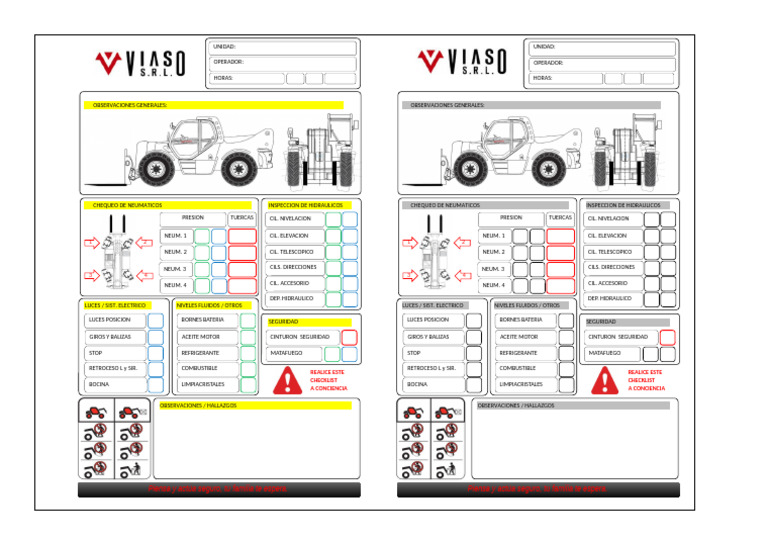 Checklist de Seguridad y Mantenimiento | PDF