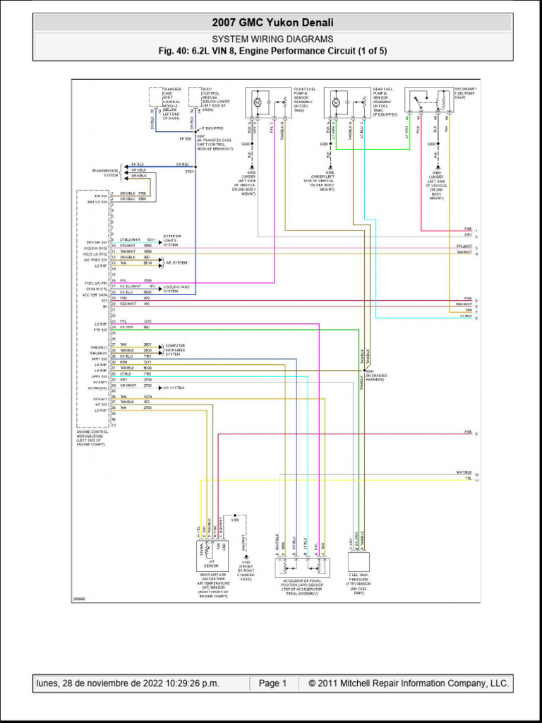2007 GMC Yukon Denali Wiring Diagrams PDF