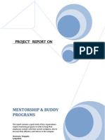 Project Report On: Mentorship & Buddy Programs