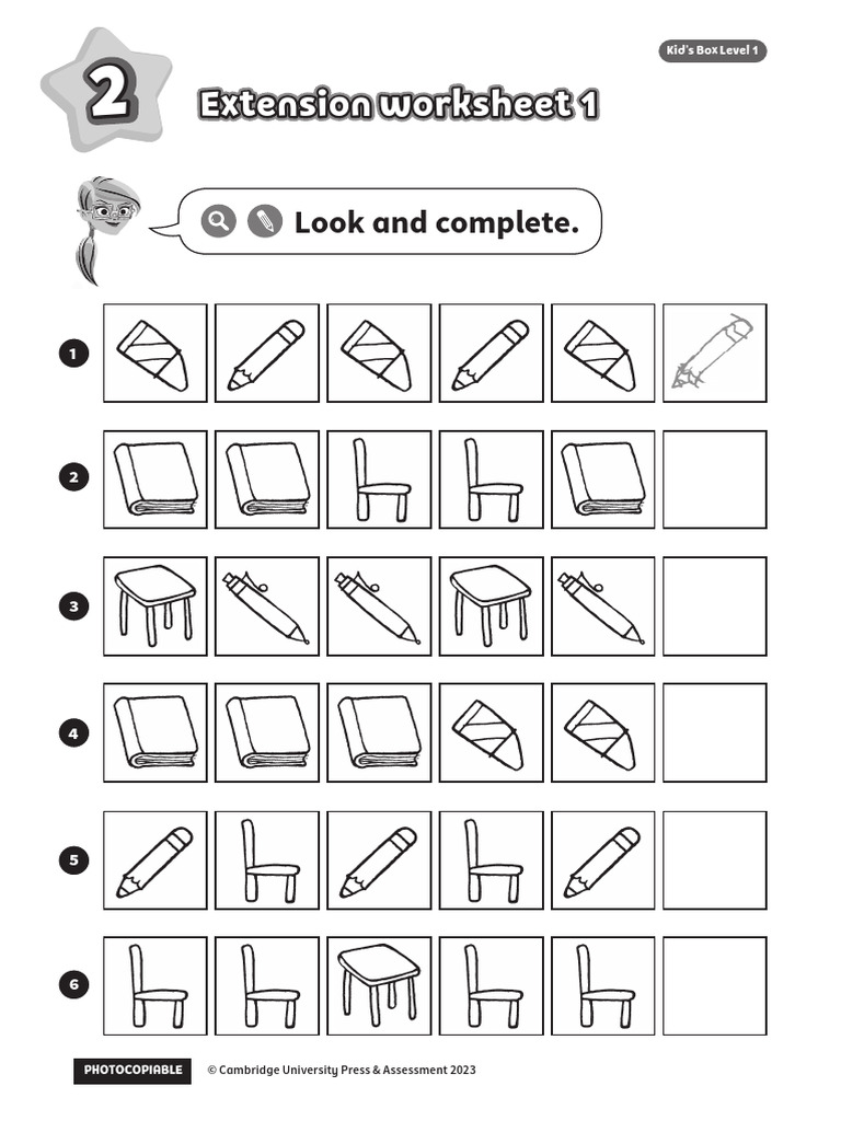 Kids Box Level 1 Counting Worksheets | PDF