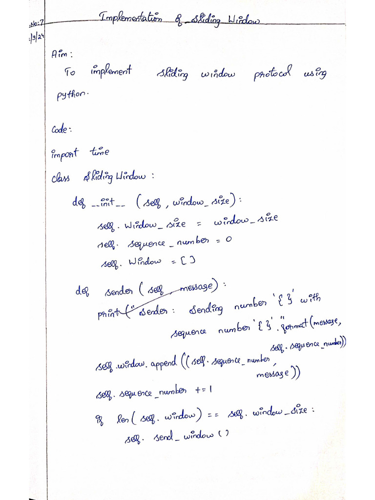 CN Exp 7 | PDF