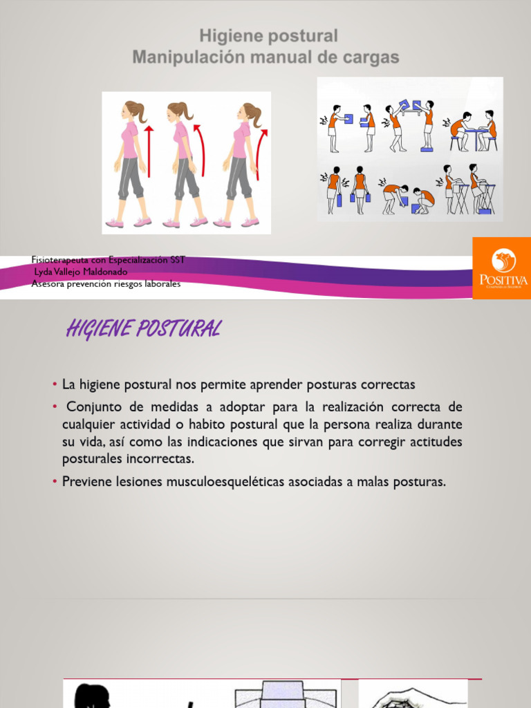 Higiene Postural y Manipulación de Cargas | PDF