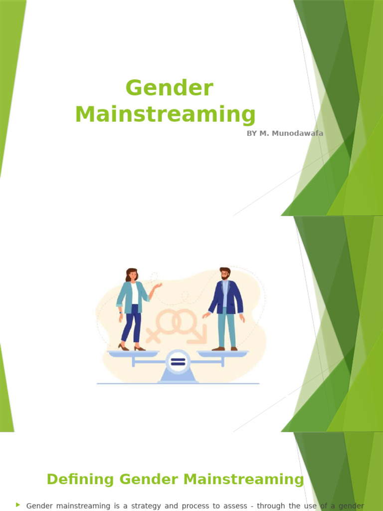 Understanding Gender Mainstreaming Strategies | PDF | Gender And ...