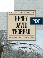 A Historical Guide To Thoreau