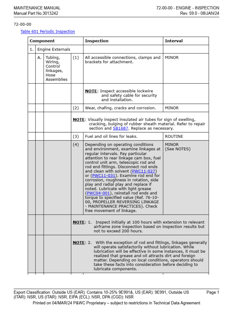 Engine Inspection Maintenance Guidelines | PDF | Pump | Electrical Wiring