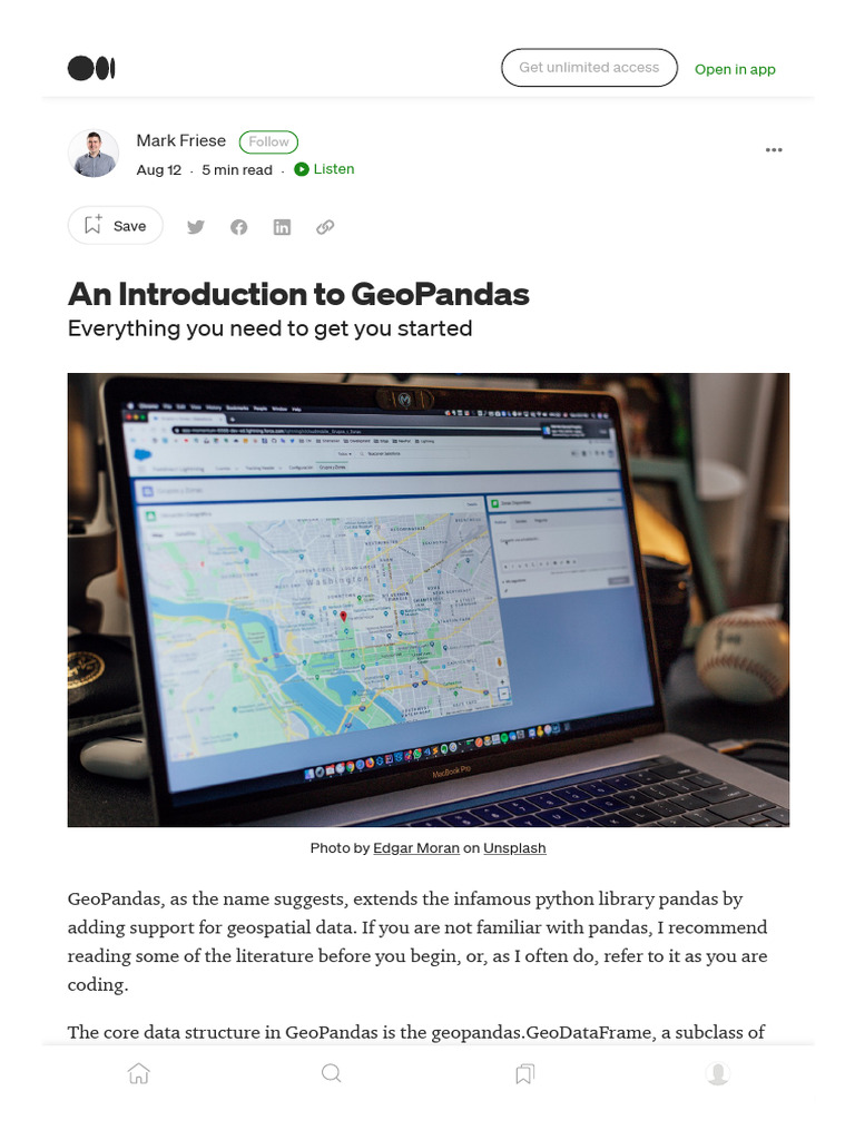 An Introduction To GeoPandas. Everything You Need To Get You Started ...