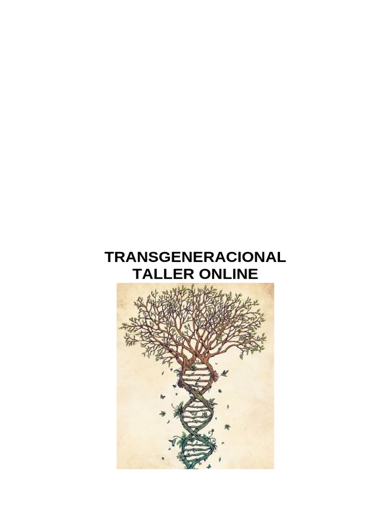 Interpretación del Transgeneracional | PDF | Epigenética | Mente ...