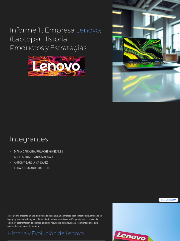 Historia y Origen de la Marca Lenovo | PDF | Lenovo | Hardware de la ...