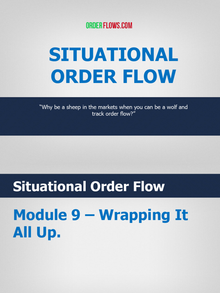 Mastering Situational Order Flow | PDF | Risk | Investing