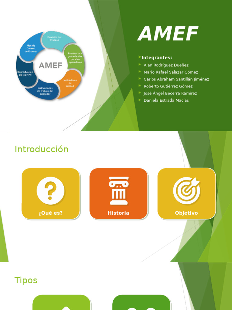 Presentación AMEF-1 | PDF | Ingeniería de confiabilidad