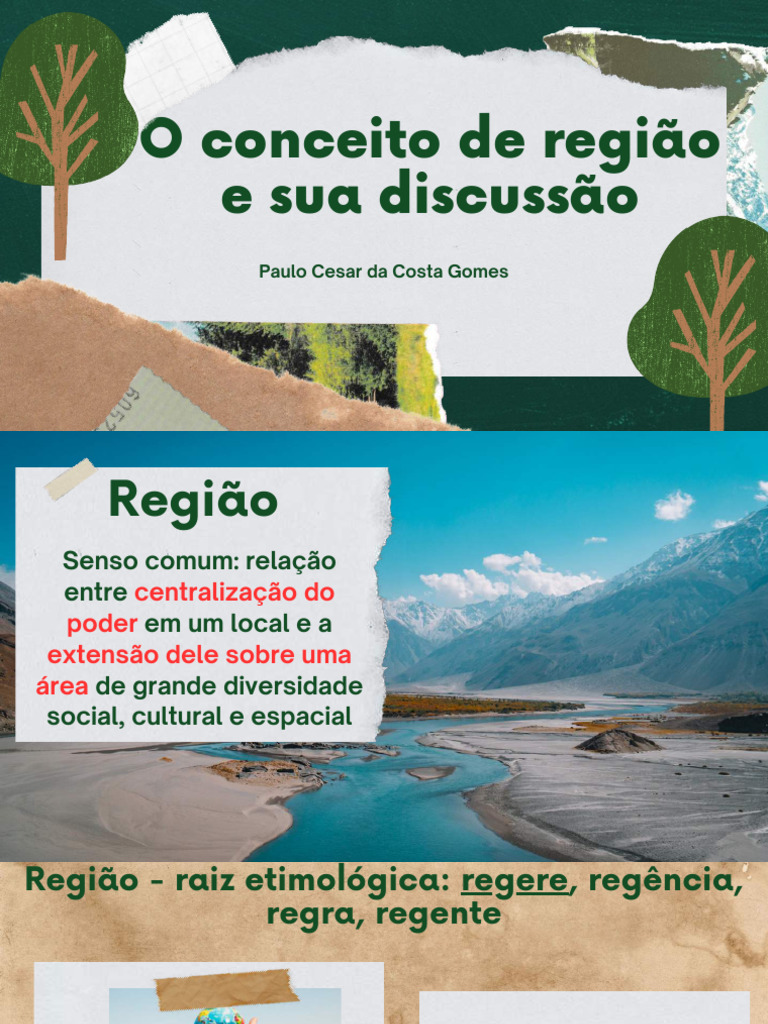 Conceito de Região: Abordagens e Evolução | PDF | Geografia | Educação ...