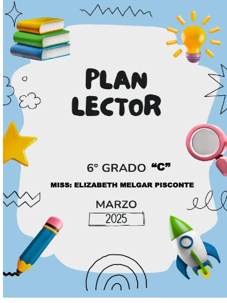 Plan Lector 2025 para Sexto Grado | PDF | Comprensión lectora ...