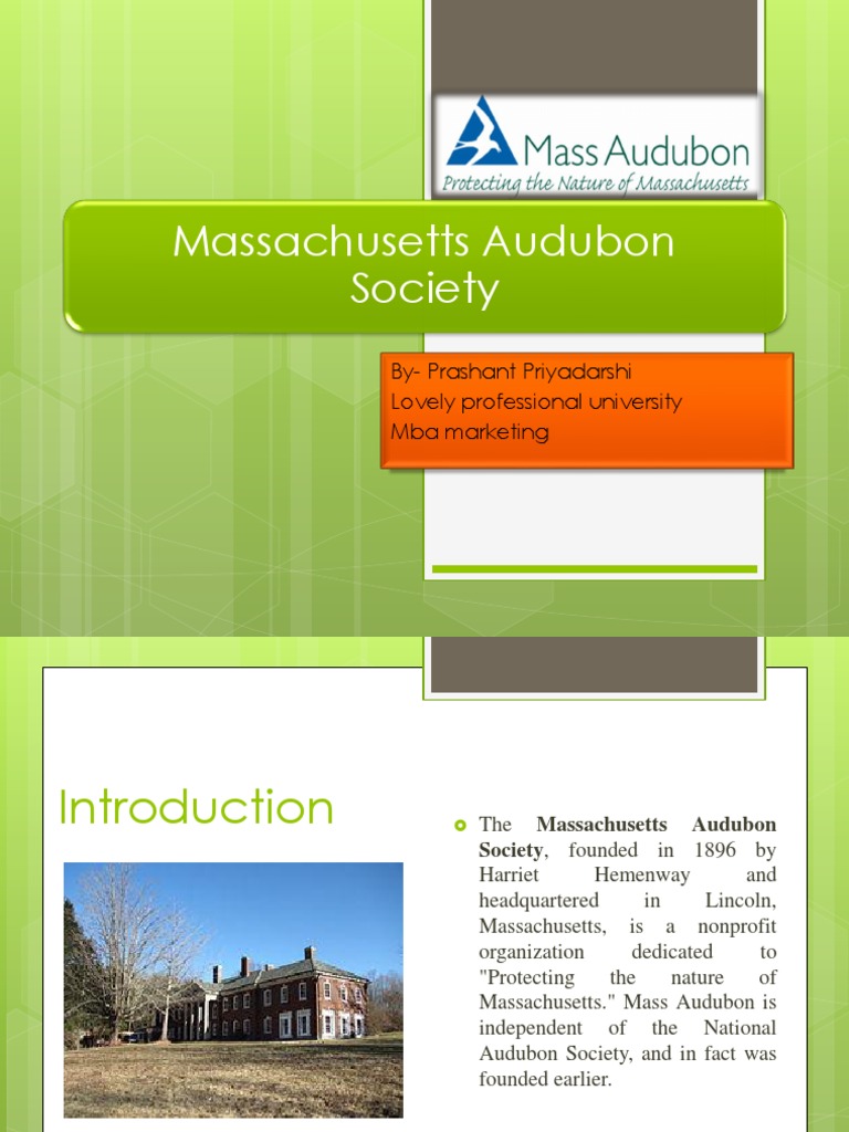 Massachusetts Audubon Society PDF Natural Environment Conservation