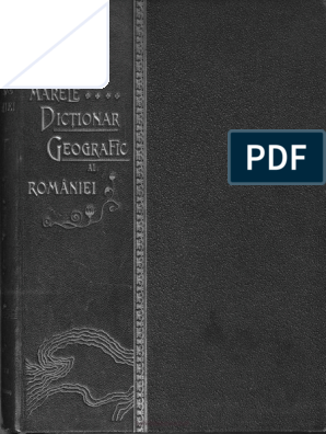 Horror skirmish a few Marele Dictionar Geografic Al Romaniei Vol.02 | PDF