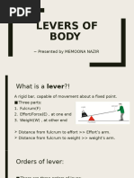 Understanding Levers in Physical Education | PDF | Lever | Kinematics
