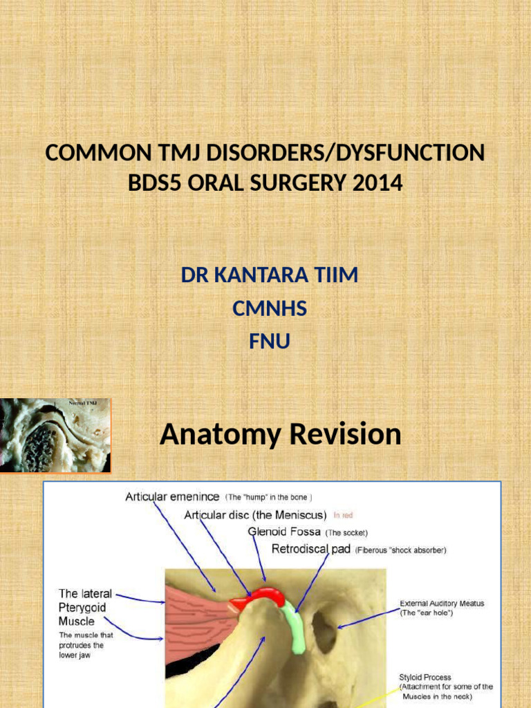 TMJ Disorders: Types and Treatments | PDF | Medical Specialties ...