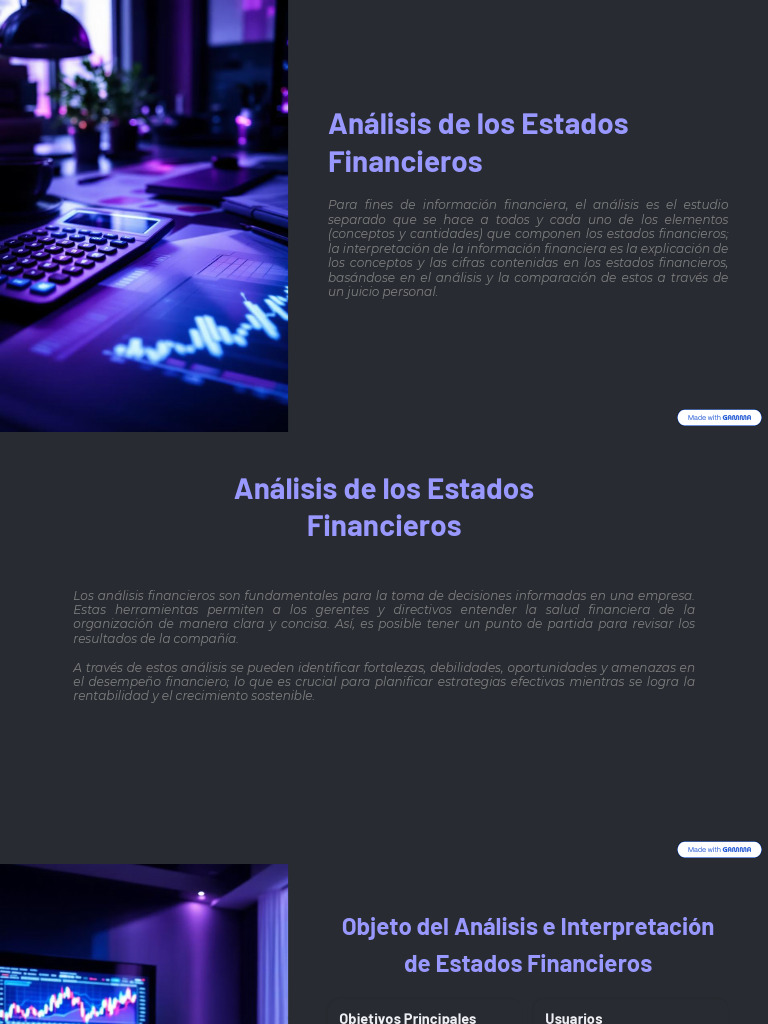Análisis y Técnicas de Estados Financieros | PDF | Estado financiero ...
