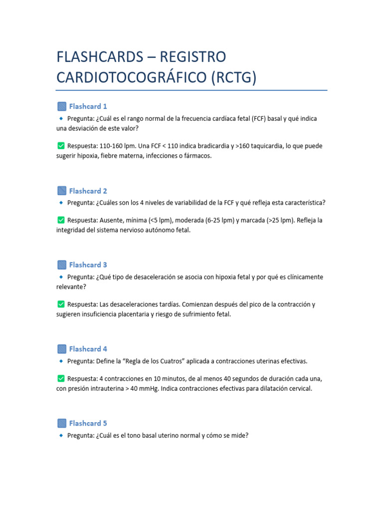 Registro Cardiotoográfico en Obstetricia | PDF | Parto | Medicina CLINICA